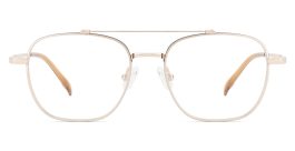 Pure Titanium Prescription Glasses Garland Black Gold – Spring Hinge Glasses