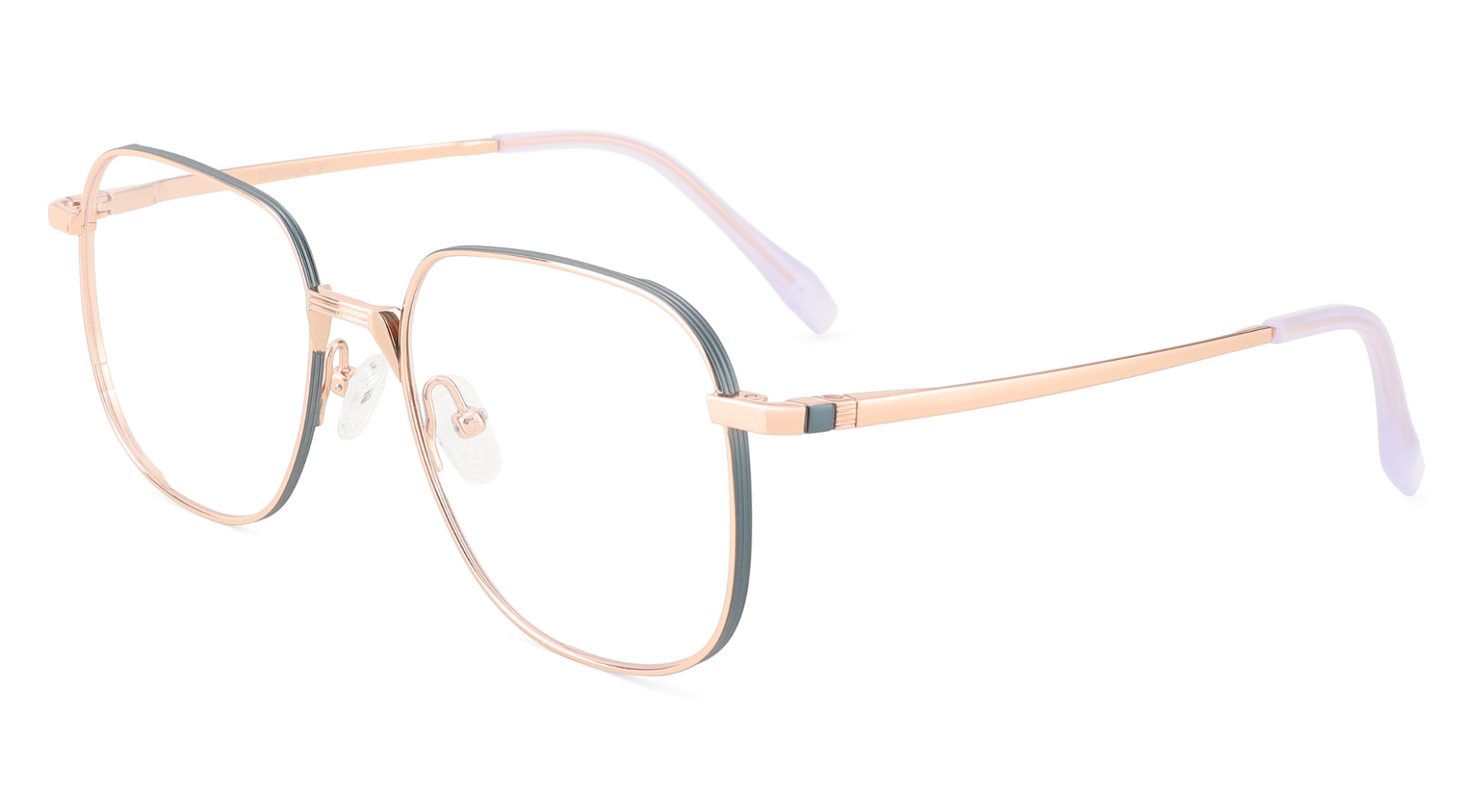Pure Titanium Prescription Glasses Mckinney Black Gold
