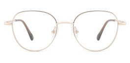 Pure Titanium Prescription Glasses Eliot Gold – Spring Hinge Glasses