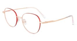 Pure Titanium Prescription Glasses Eliot Red – Spring Hinge Glasses