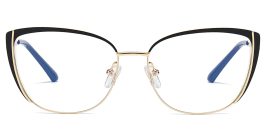 Cat Eye Prescription Glasses Upland Black – Women Spring Hinge Glasses